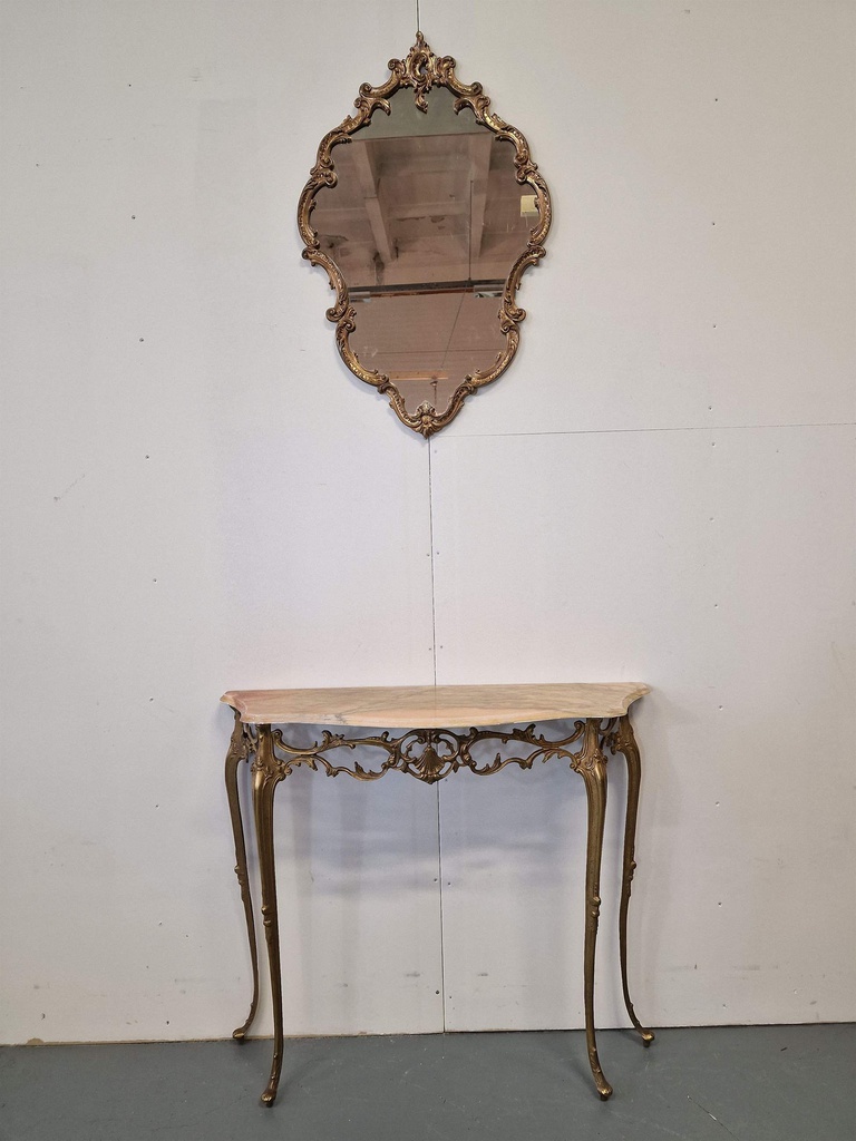 Console Table with Mirror